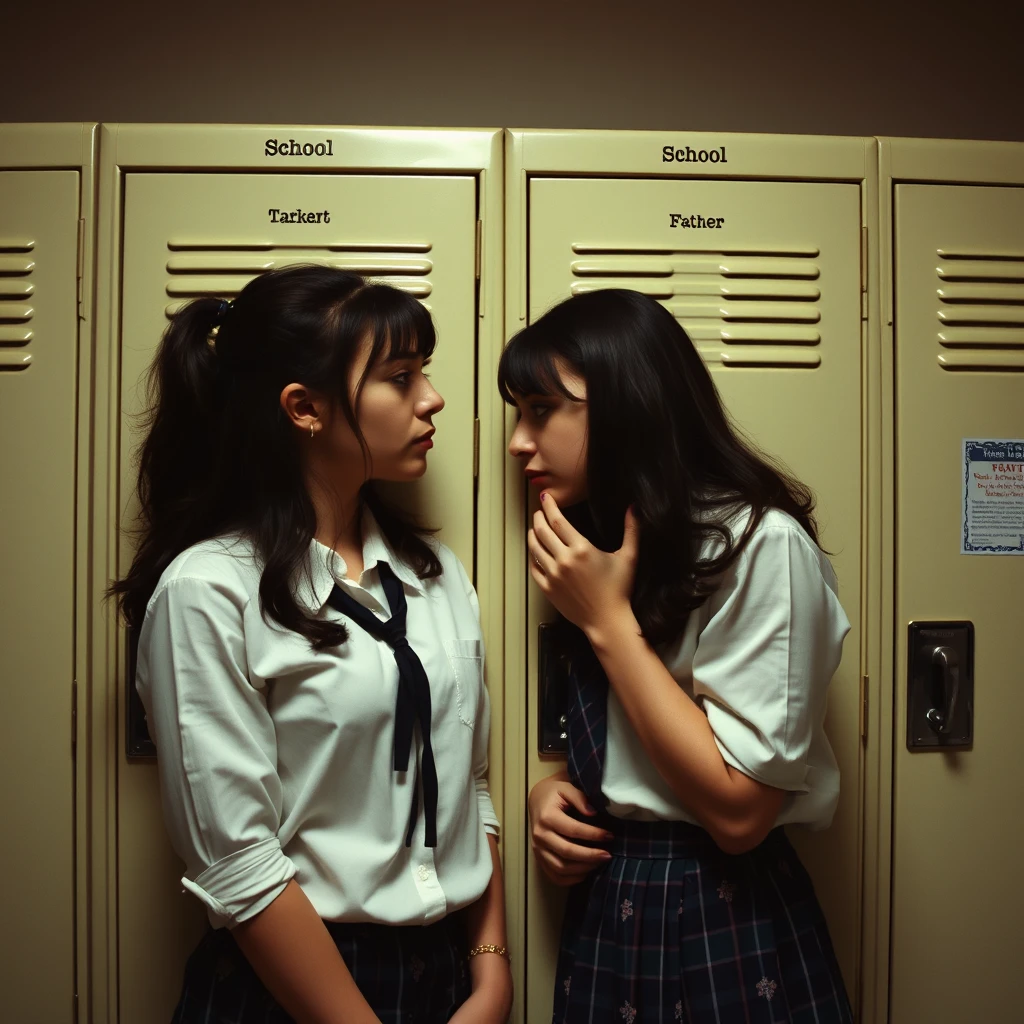 Two students at a prestigious girls' school succumb to the effects of a potent aphrodisiac together while they're alone at their lockers.