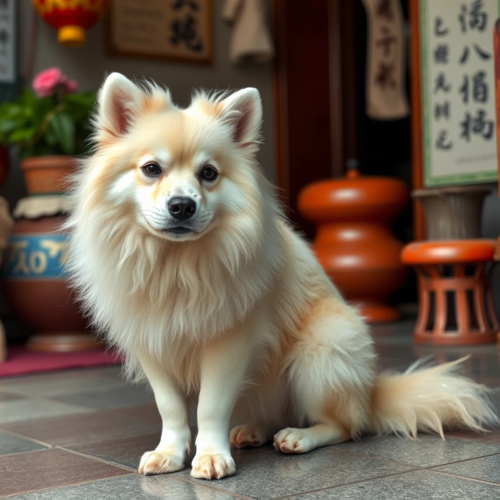 给我生成一个形容打工人辛苦的图，参考动物dog，动物卡通一点
