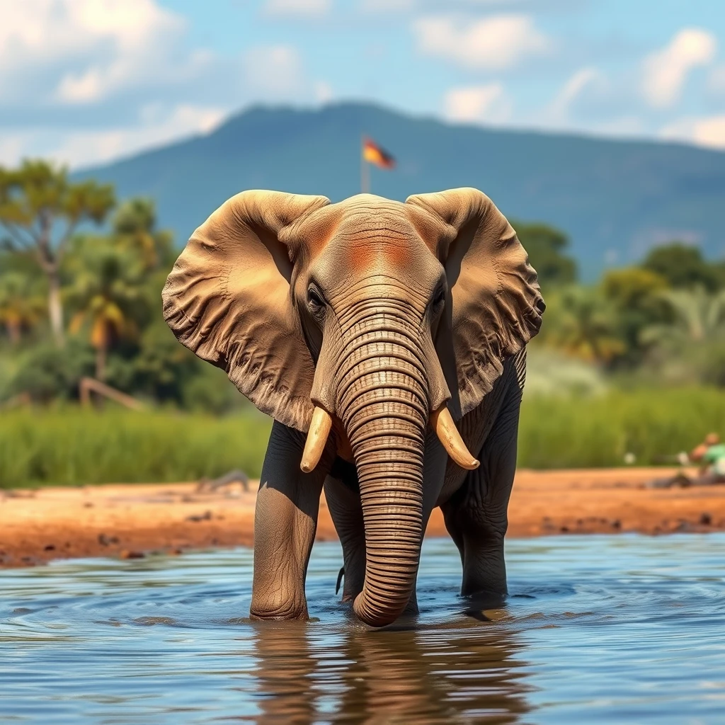 a crocodile elephant - Image