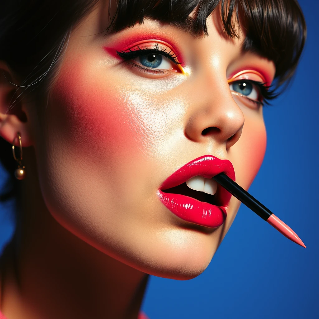 "Literary youth style realistic cosmetics poster" - Image