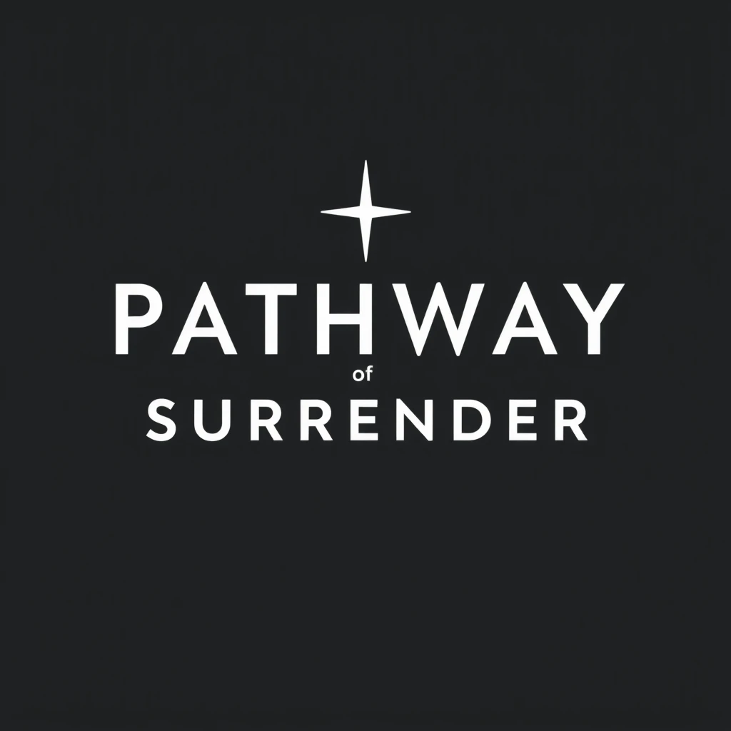 Pathway of Surrender Logo, minimal, black background - Image