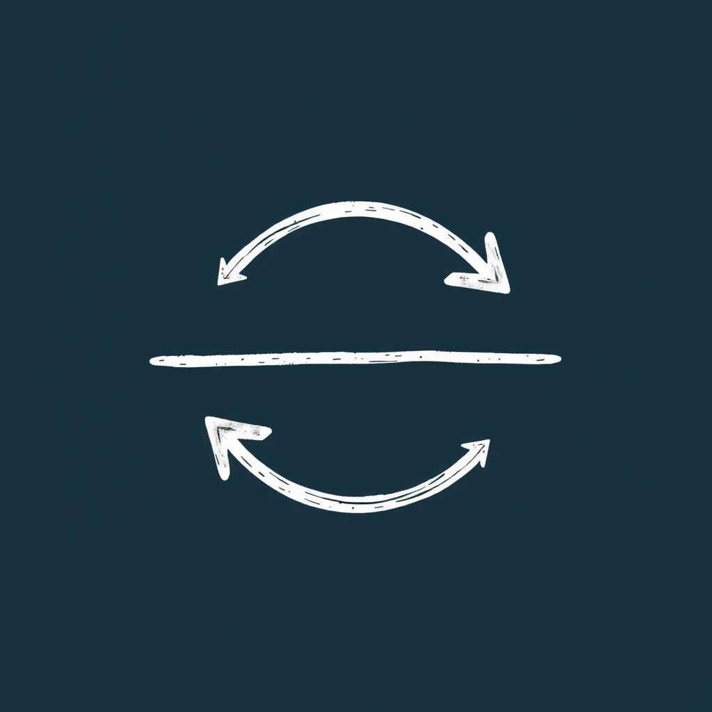 Draw an image showing a symbiotic relationship between GitHub and Open Source Software where they've helped each other grow faster. The image should have two arrows arranged in a circle. - Image