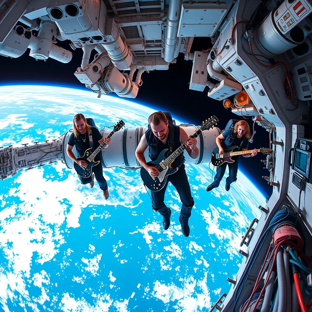 Heavy metal band on international space station