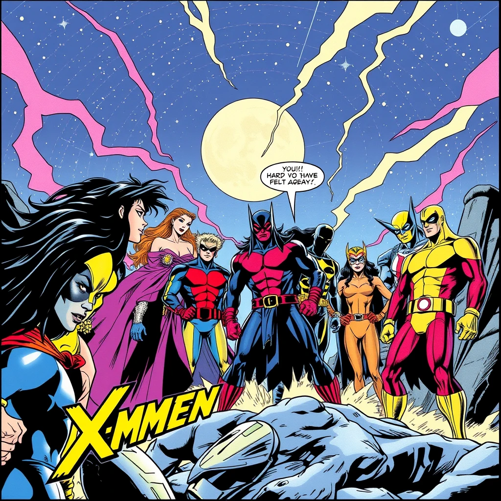 Xmen 90s style comic strip