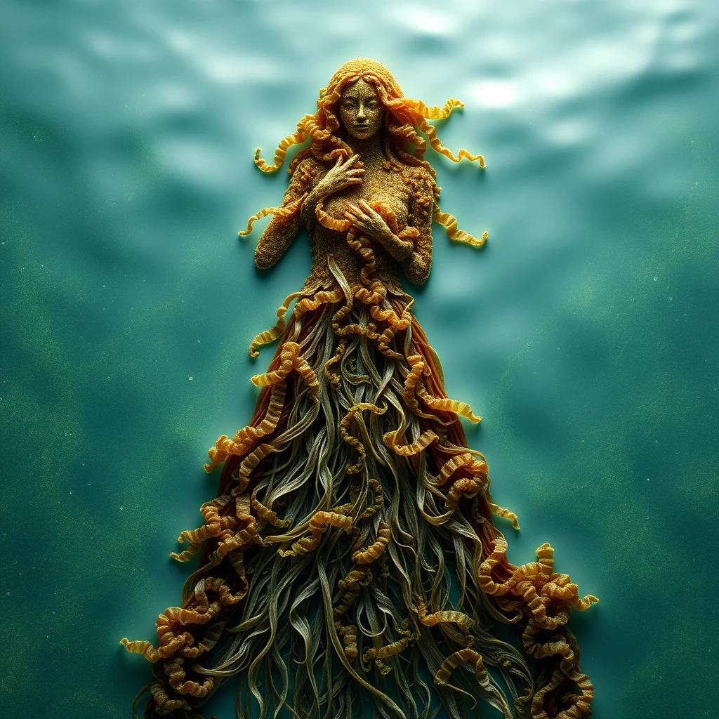 seaweed in the shape of a woman