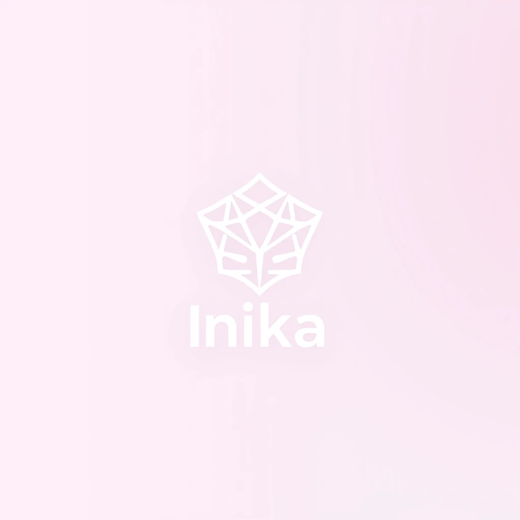 A simple, modern logo for an AI-based e-commerce platform called Inika.