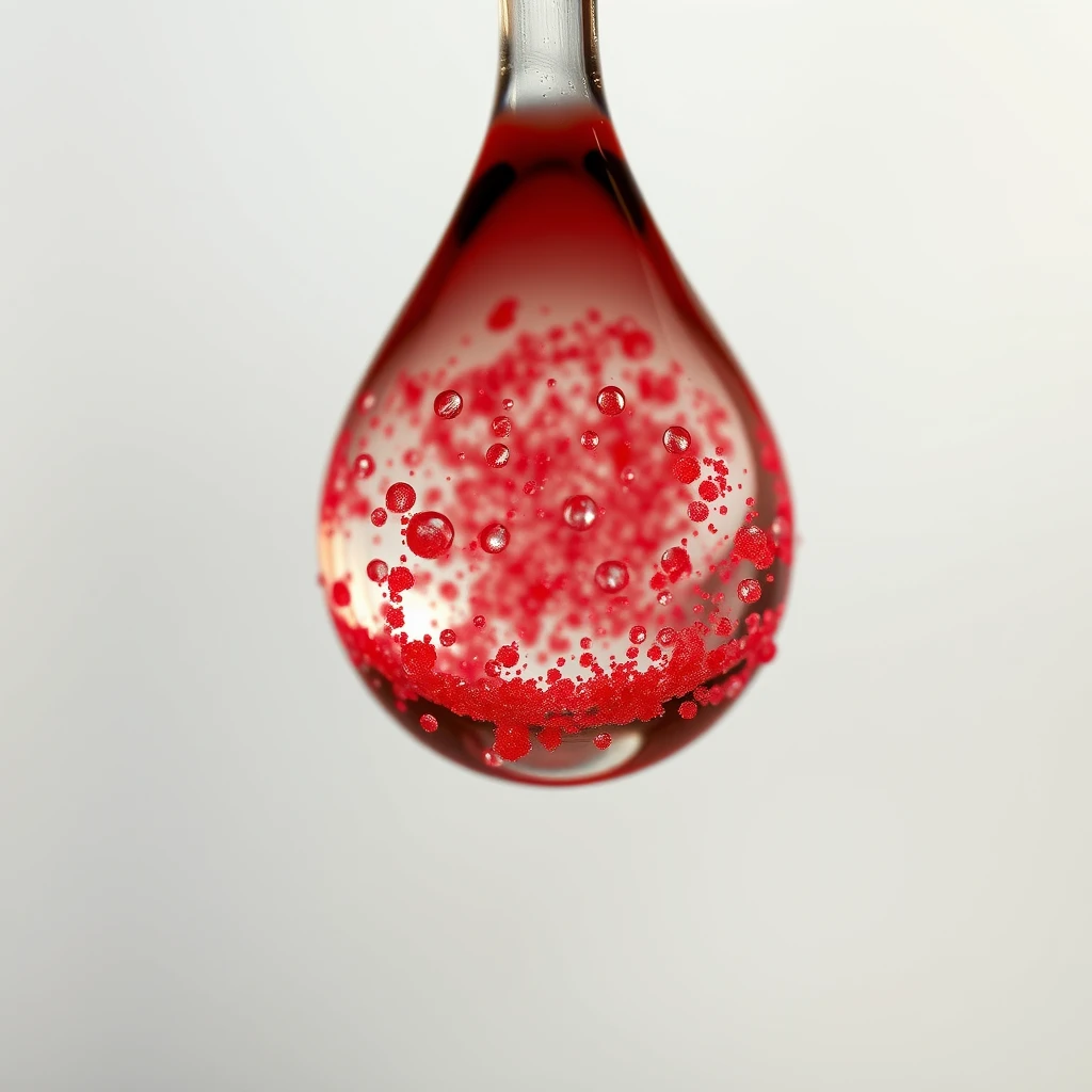 Close-up of an Art Nouveau drop, highly complex The Hub, electric red Dust, macro photo, high detail, Floating Ball, clear focus.