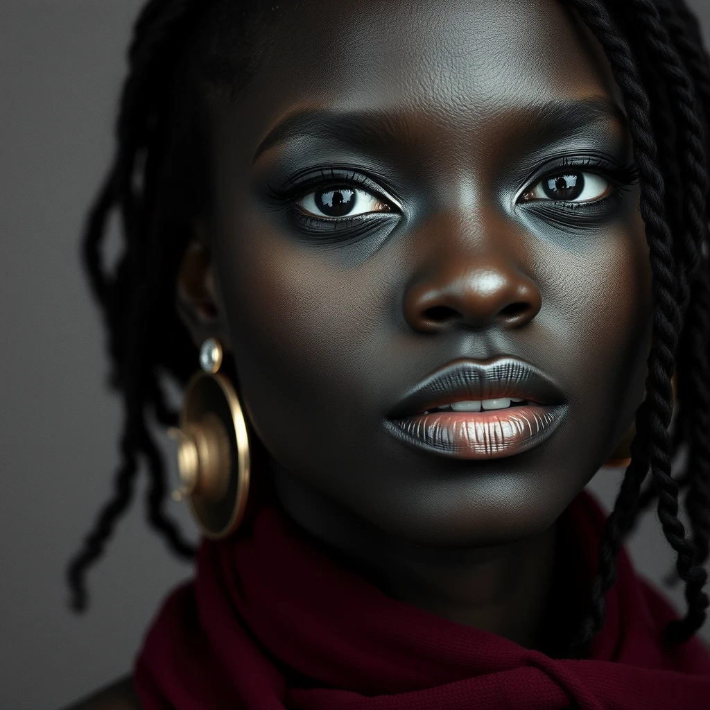 Black woman realistic photography 8k award-winning professional photography