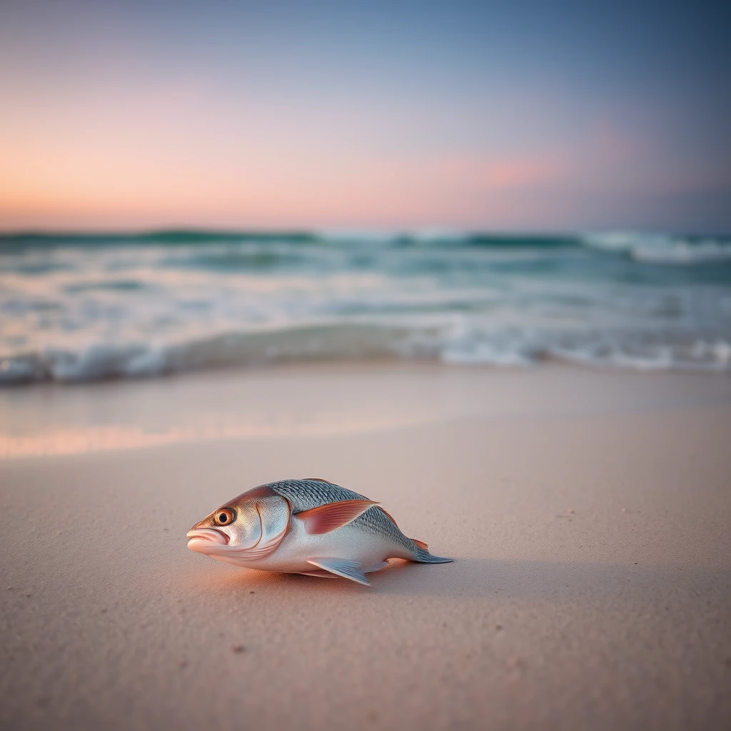 sea, fish, beach