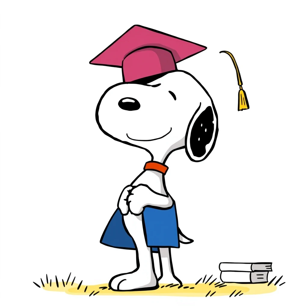 Comic: Snoopy with a College Degree - Image