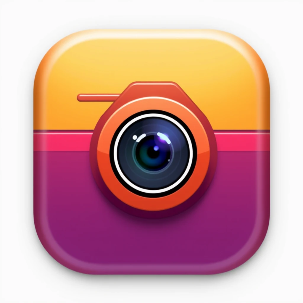 an app icon with camera  - Image