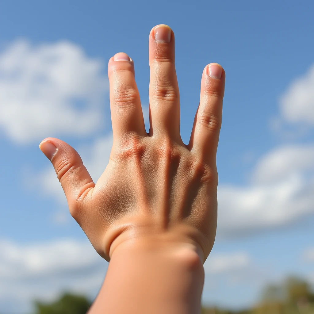 a hand of kids - Image