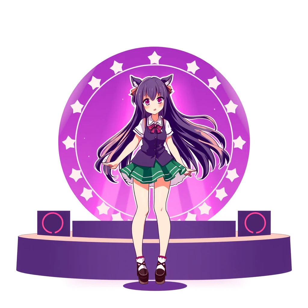 logo anime girl onstage - Image