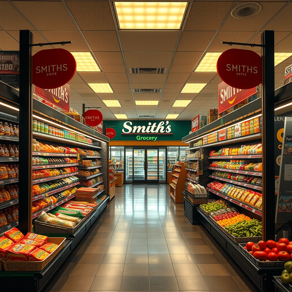 Smith's Grocery Store. Realistic. Wide Screen HD 4k - Image