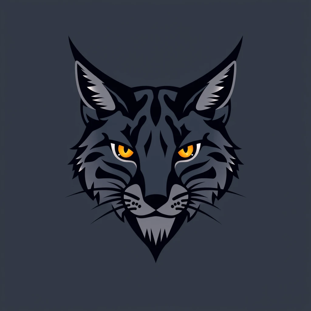 abstract logo of a lynx - Image