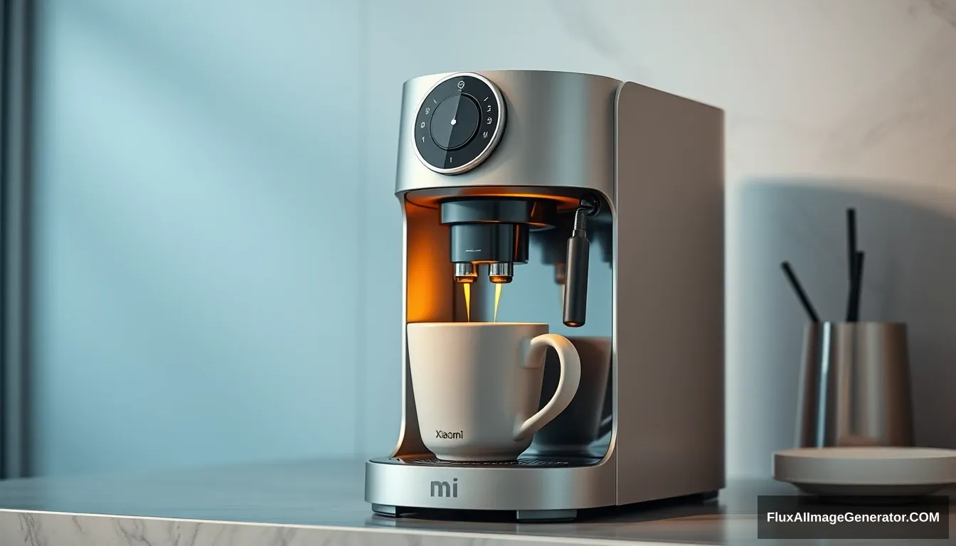 A coffee machine, beautiful, xiaomi style.