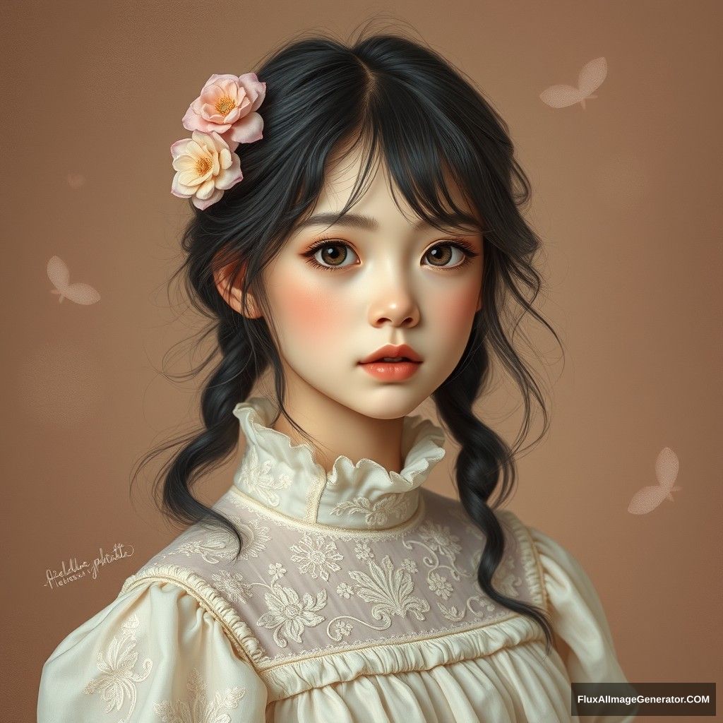 A delicate and beautiful girl - Image