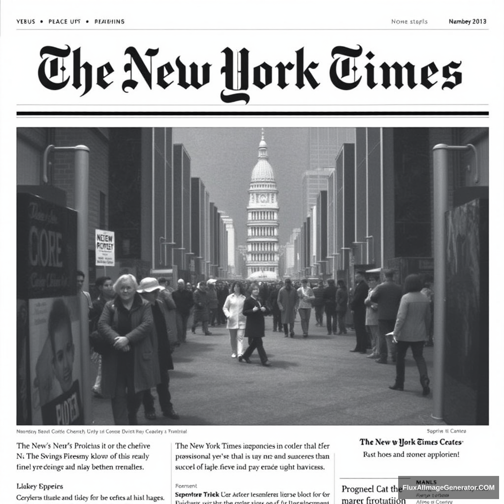 The New York Times front page