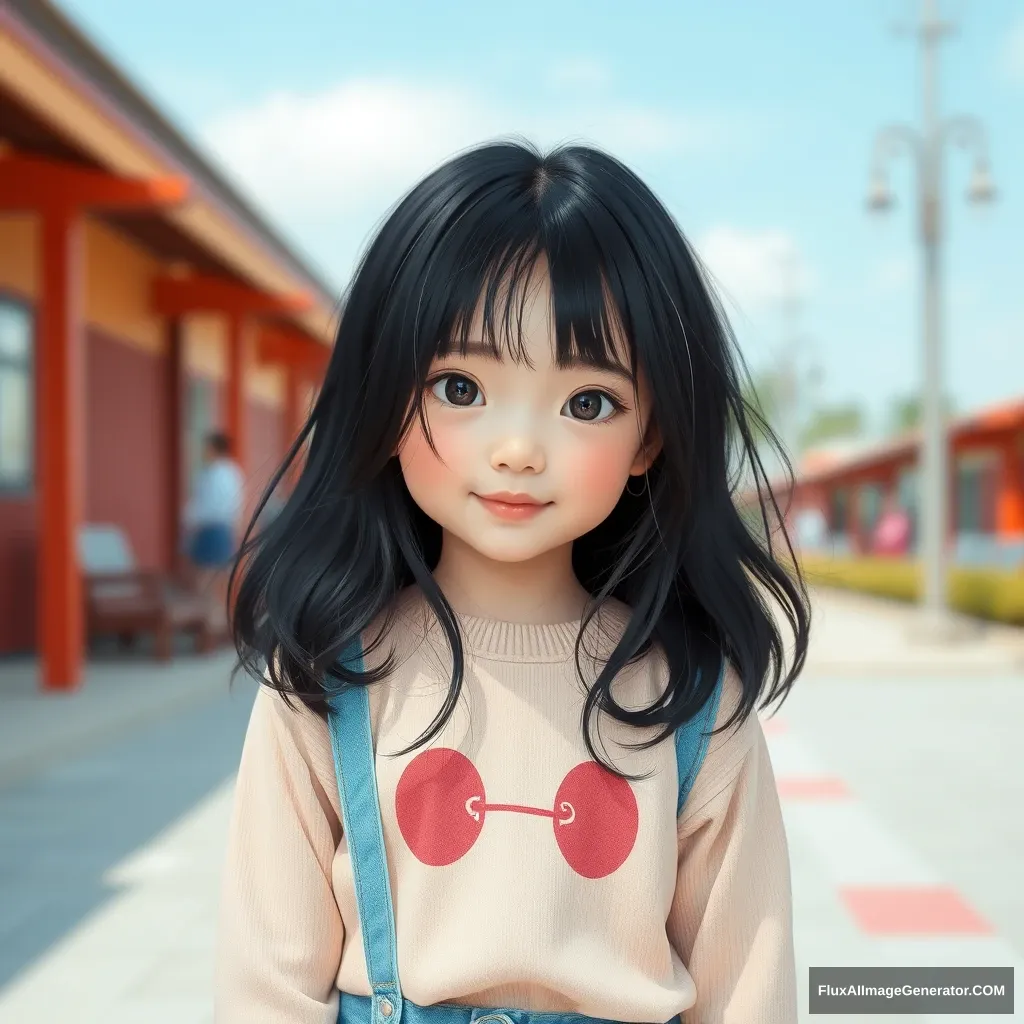 CUTE GIRL
BLACK HAIR - Image