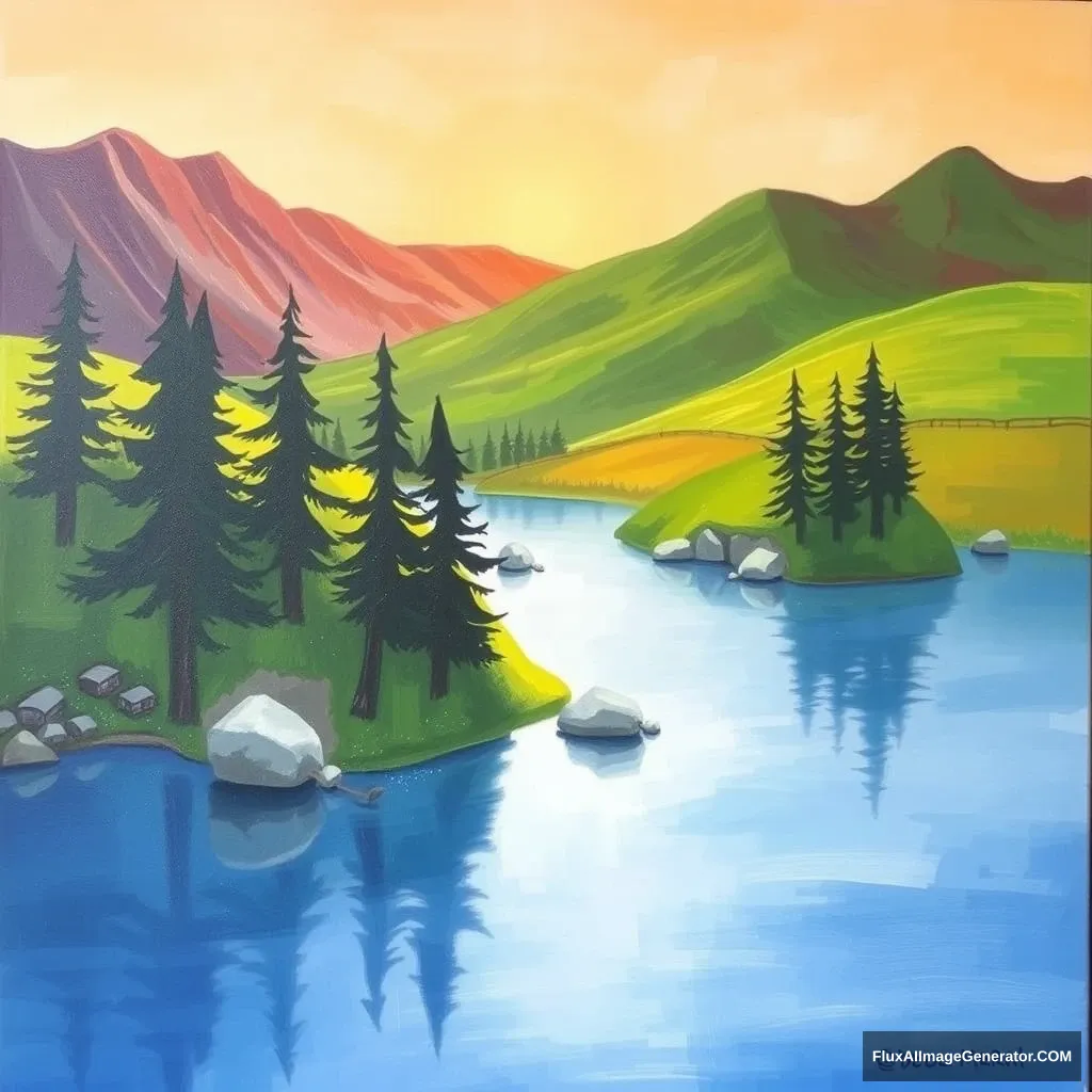 Landscape painting - Image