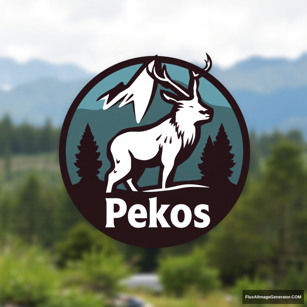 wildlife logo with the name pekos