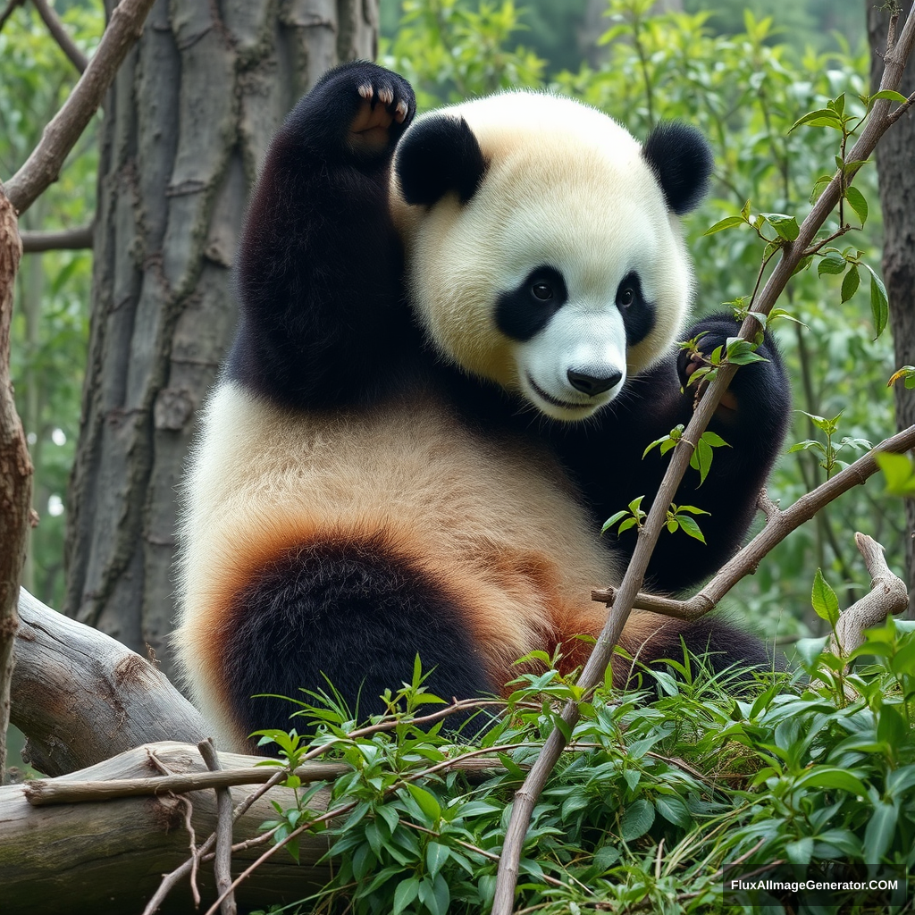 A giant panda