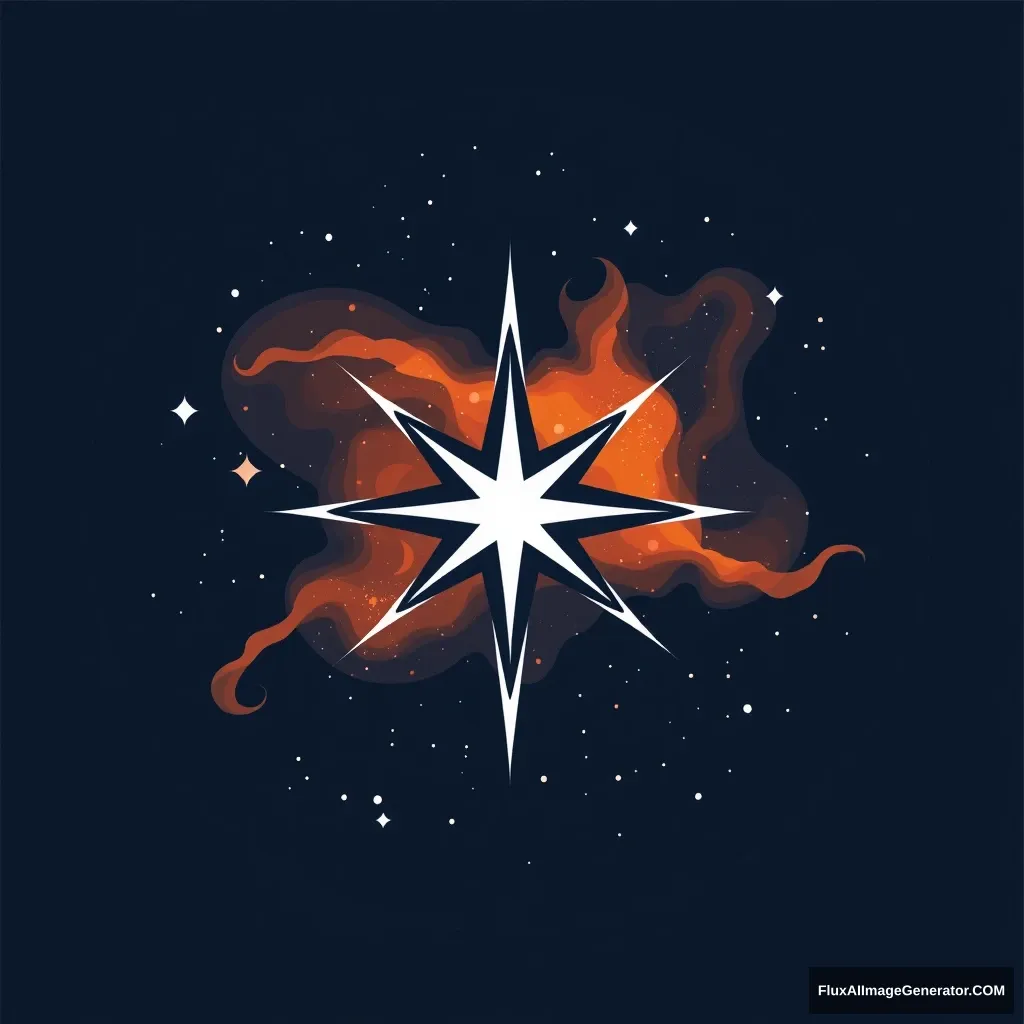 "Design a logo for the North Star Nebula. Keep the design simple." - Image