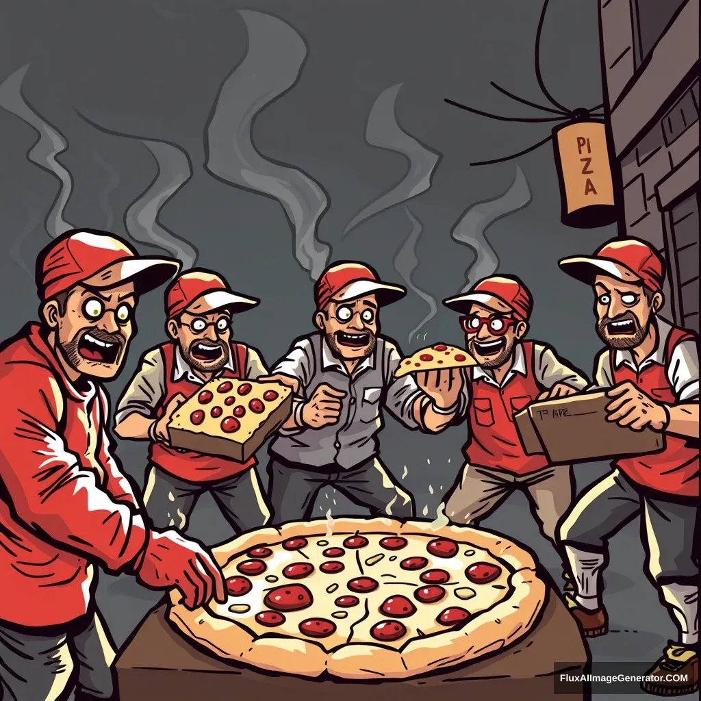 Pizza delivery maniacs