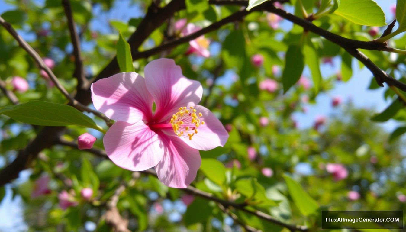 A flower in a tree