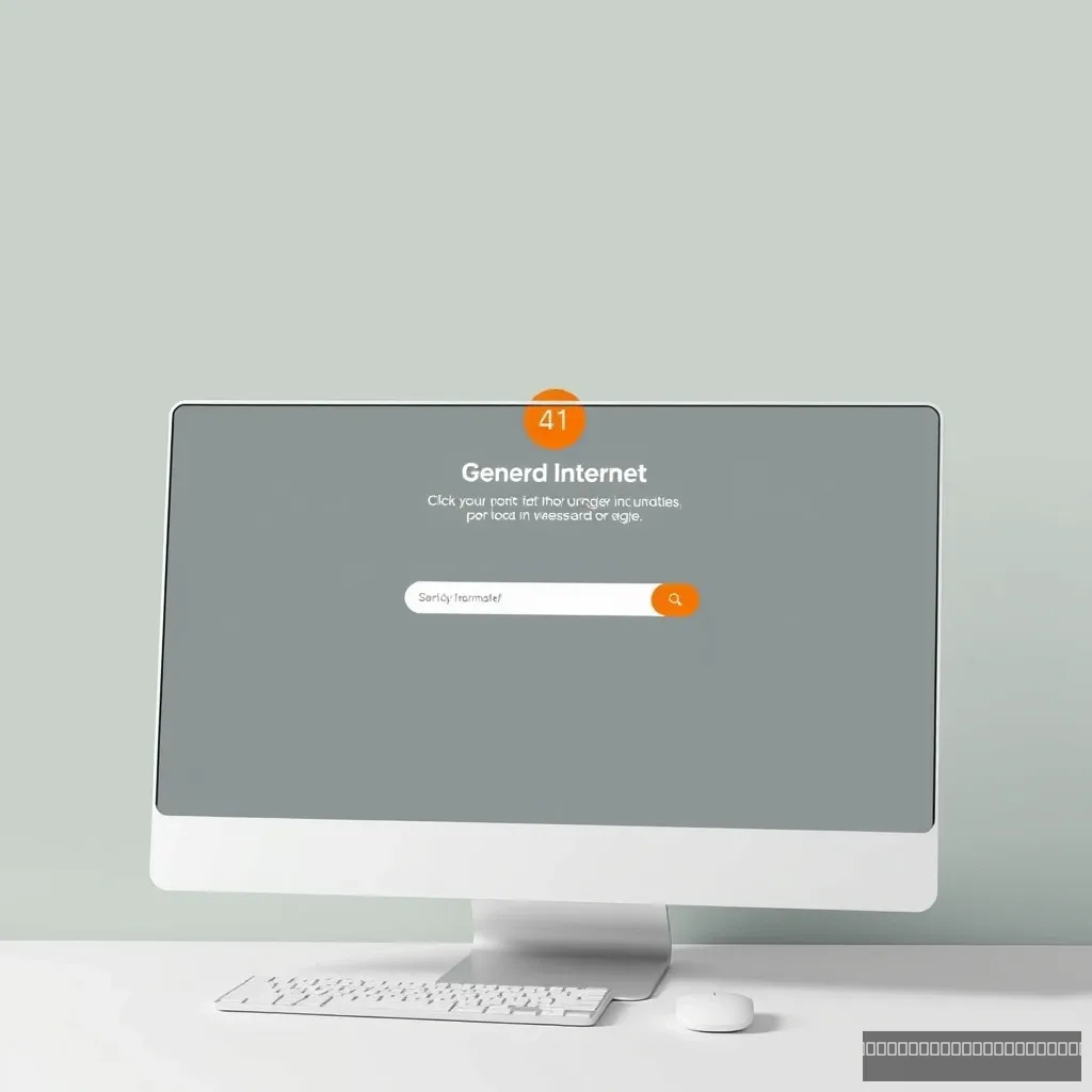 Design a general internet homepage with orange as the main color. - Image