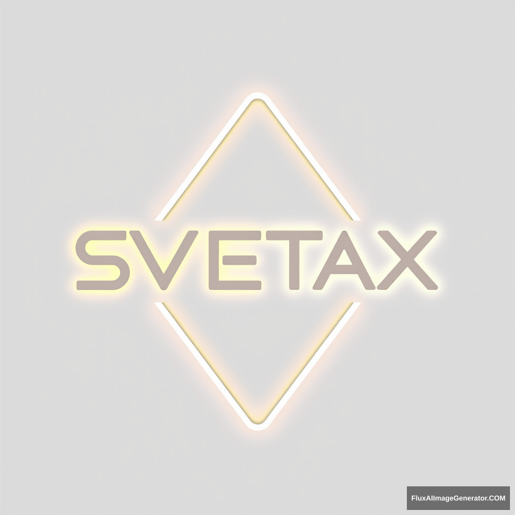 Creative “SVETAX” Led luminaire logo