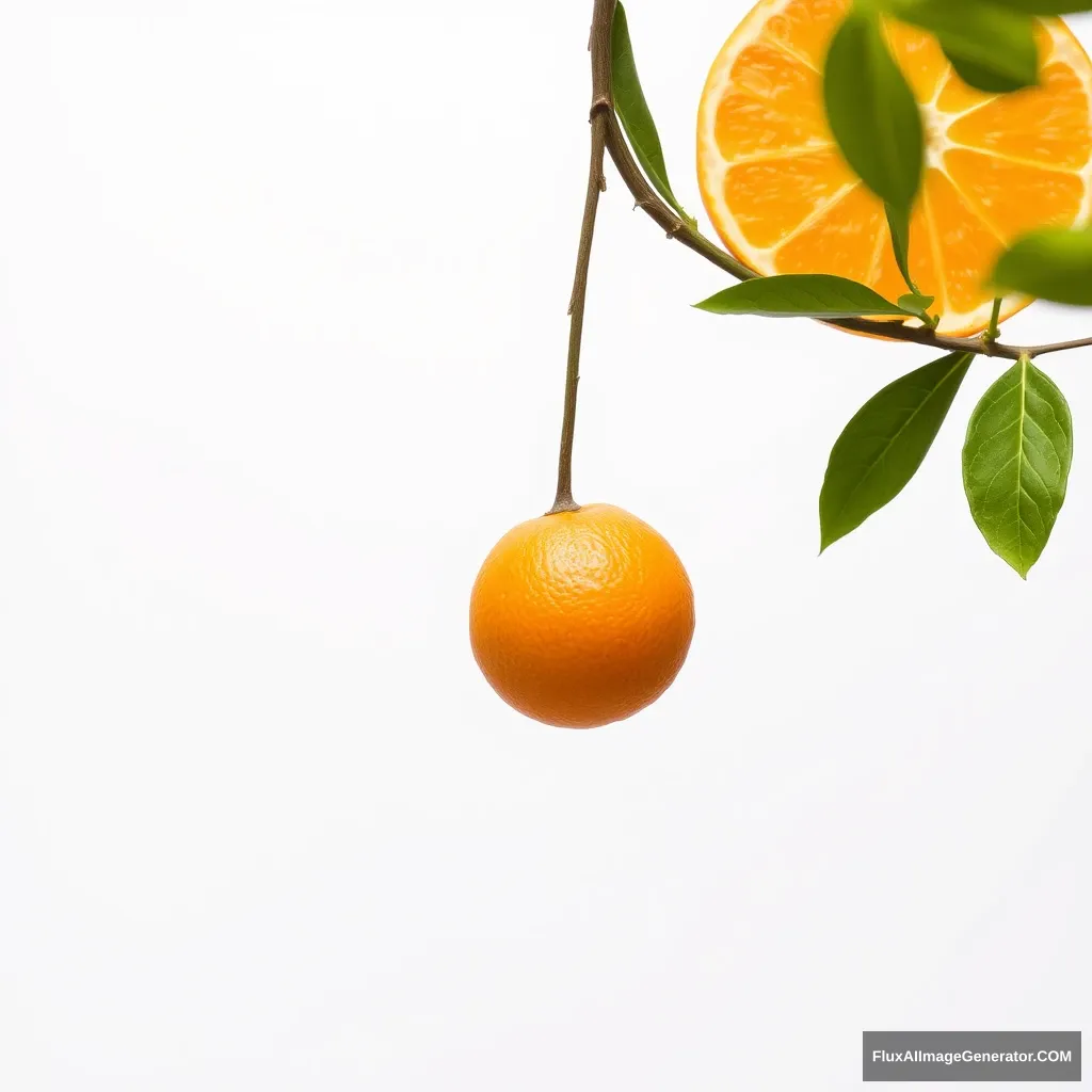 an orange