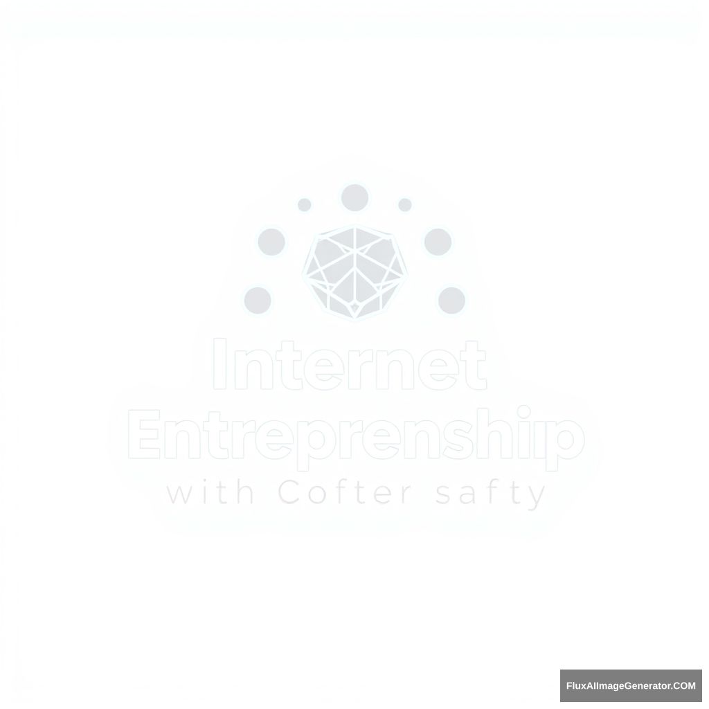 "Design a logo with a solid white background, primarily reflecting a strong sense of technology and looking quite professional, related to internet entrepreneurship." - Image