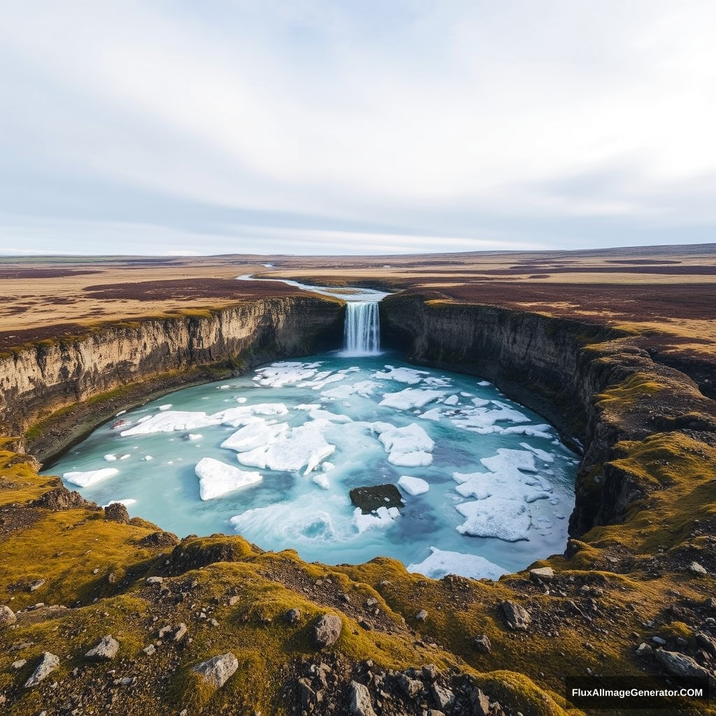 ice whole in iceland - Image