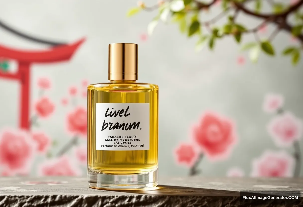 Perfume by LUSH, Japanese background.