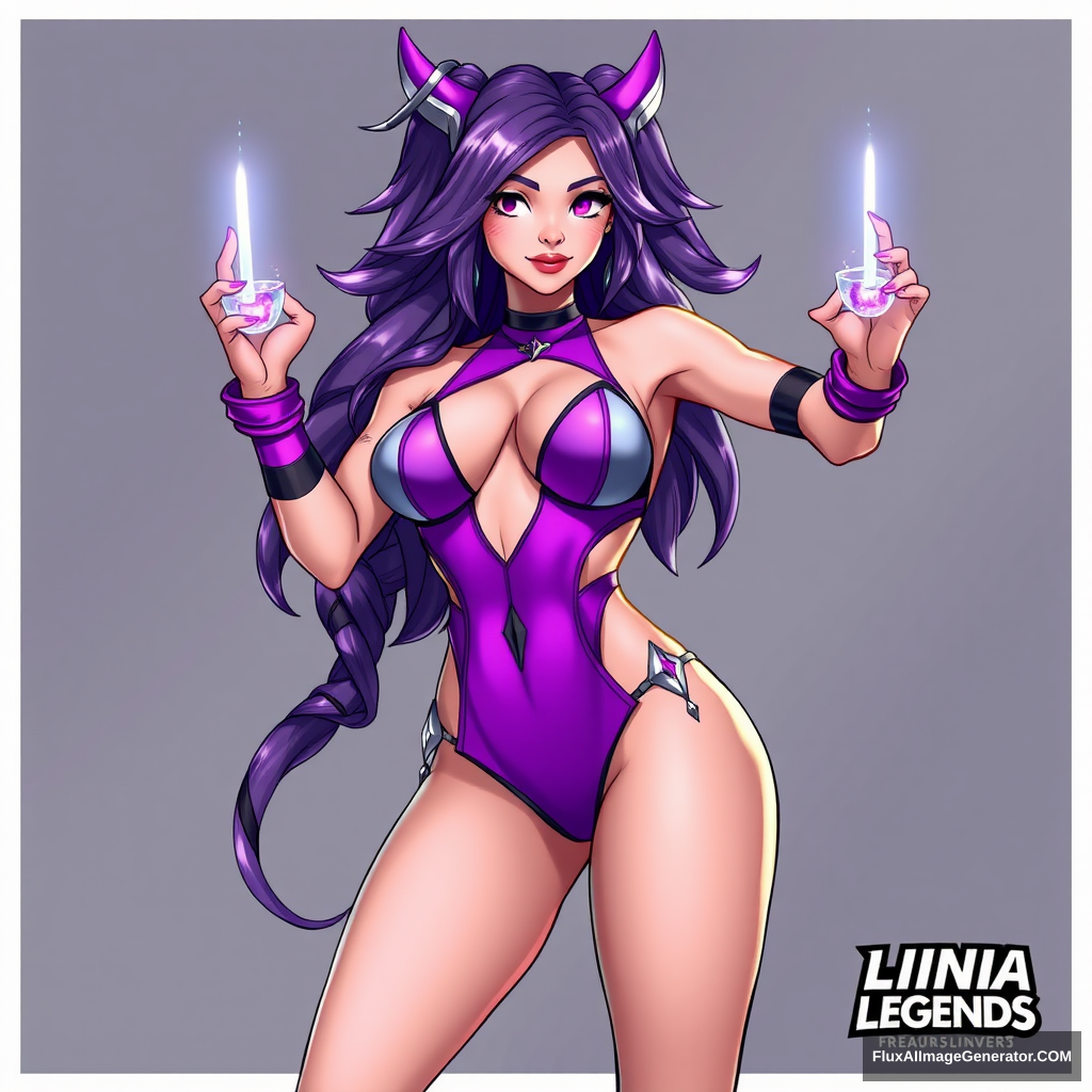 "Draw a swimsuit party version of Kai'Sa from League of Legends." - Image