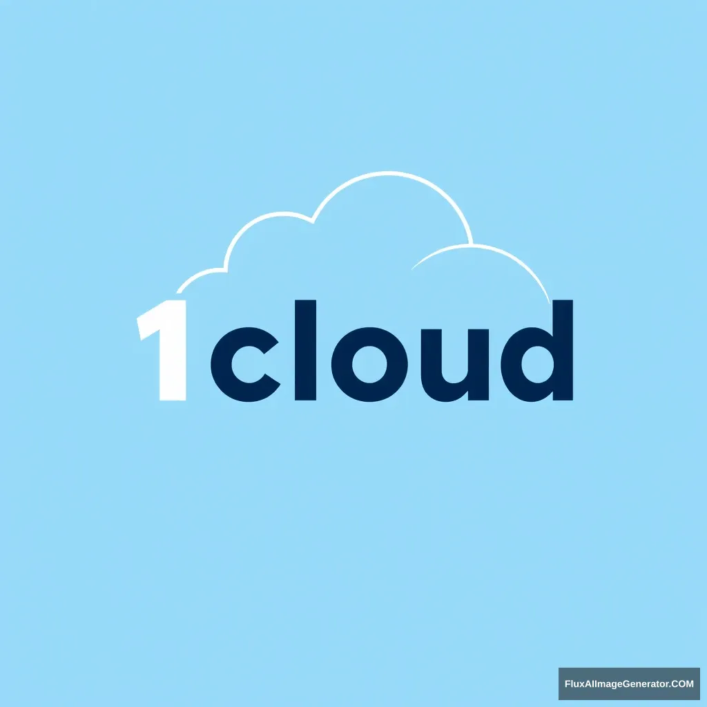 "Design a logo for 1cloud, which provides one-stop cloud services. The logo should be simpler and better express the idea of solving all cloud service needs in one go. More designs."