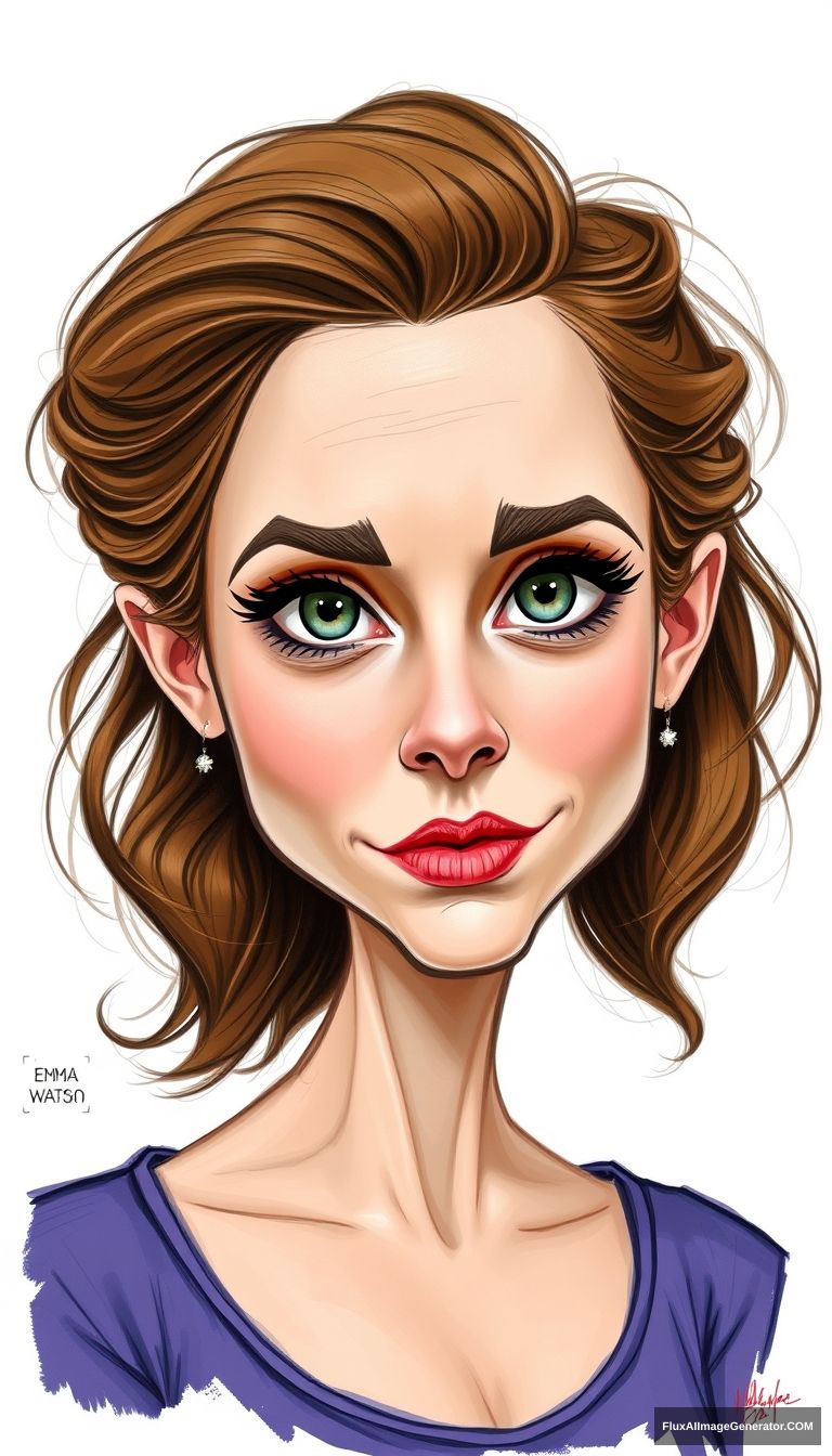 Emma Watson, Caricature - Image