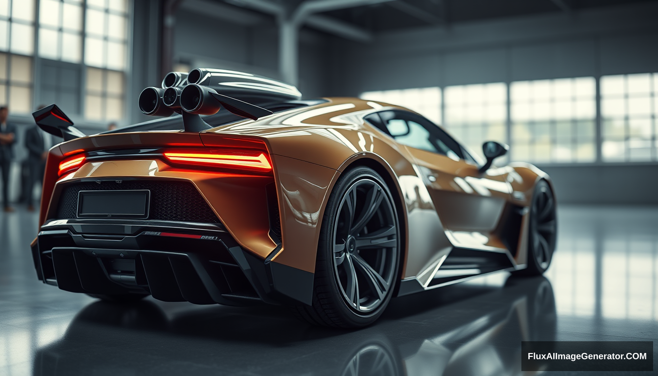 Taken on a Canon EOS R5, nice car, unreal engine, futuristic, soft light, complex details, natural color, white balance, blind box, tilt blur, depth of field. - Image