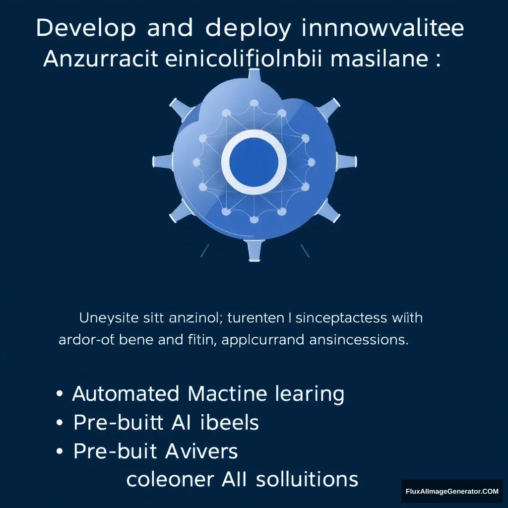 "Develop and deploy innovative applications using Azure AI and machine learning tools. Maximize business value with automated machine learning, pre-built AI models, and custom AI solutions.

Automated Machine Learning  
Pre-built AI Models  
Custom AI Solutions" - Image