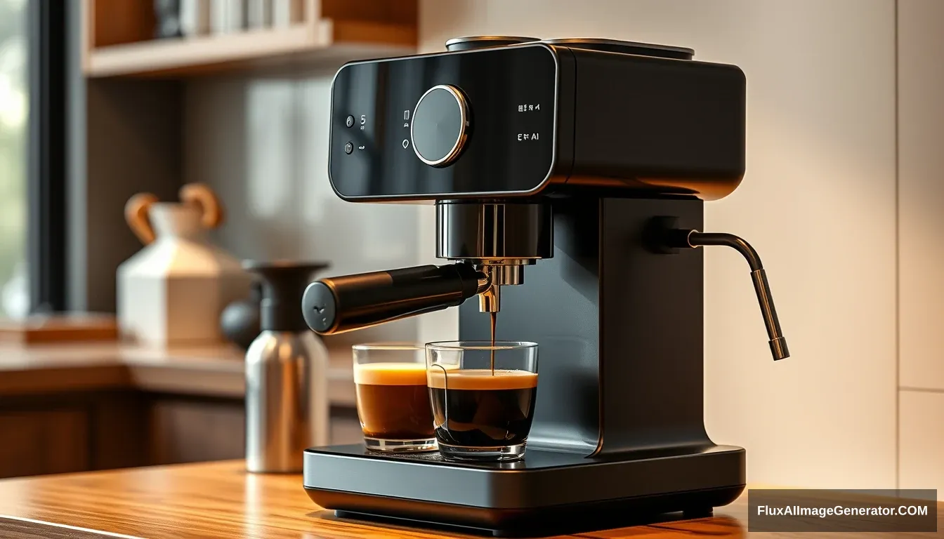 A coffee machine, beautiful, xiaomi style.