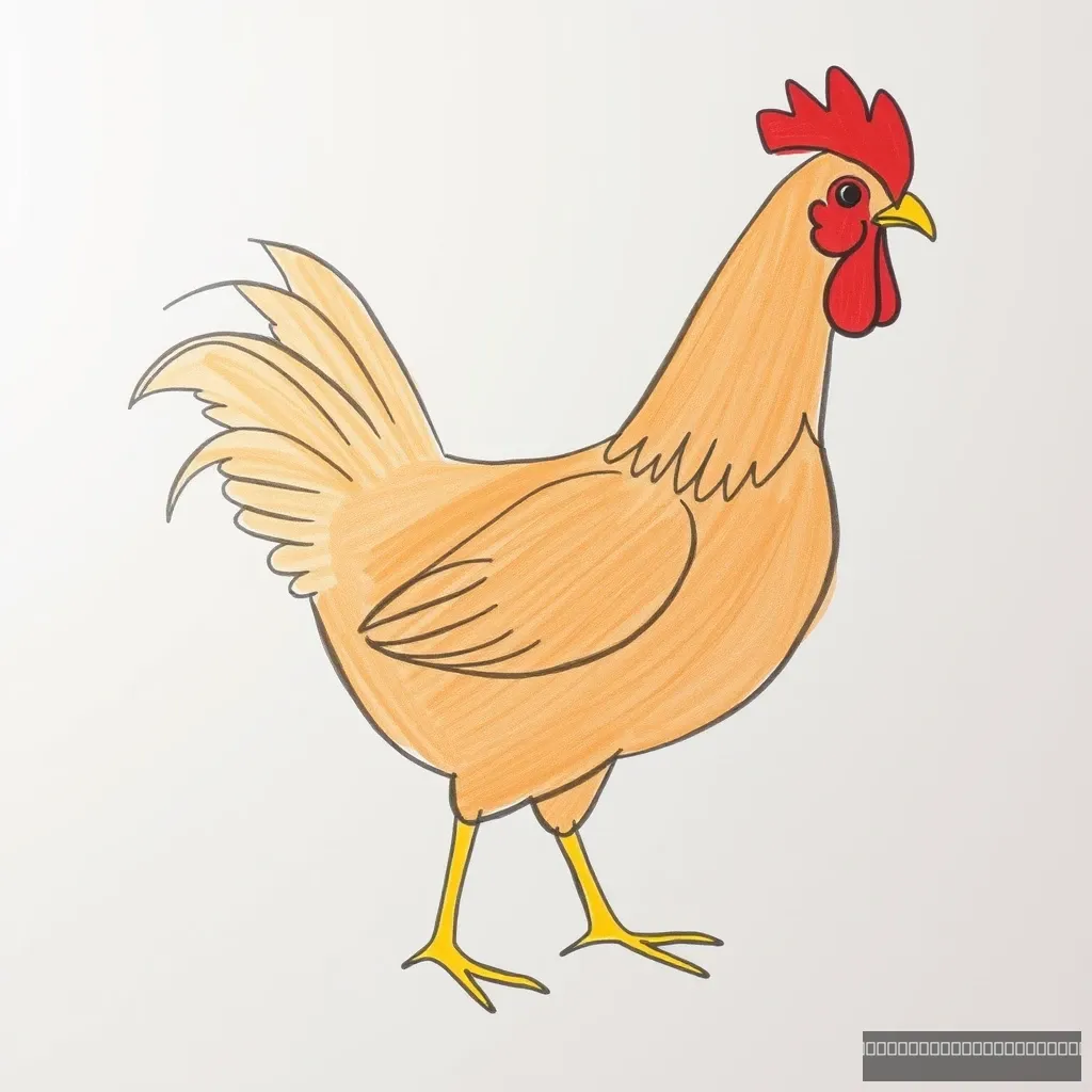 "Draw a real chicken." - Image