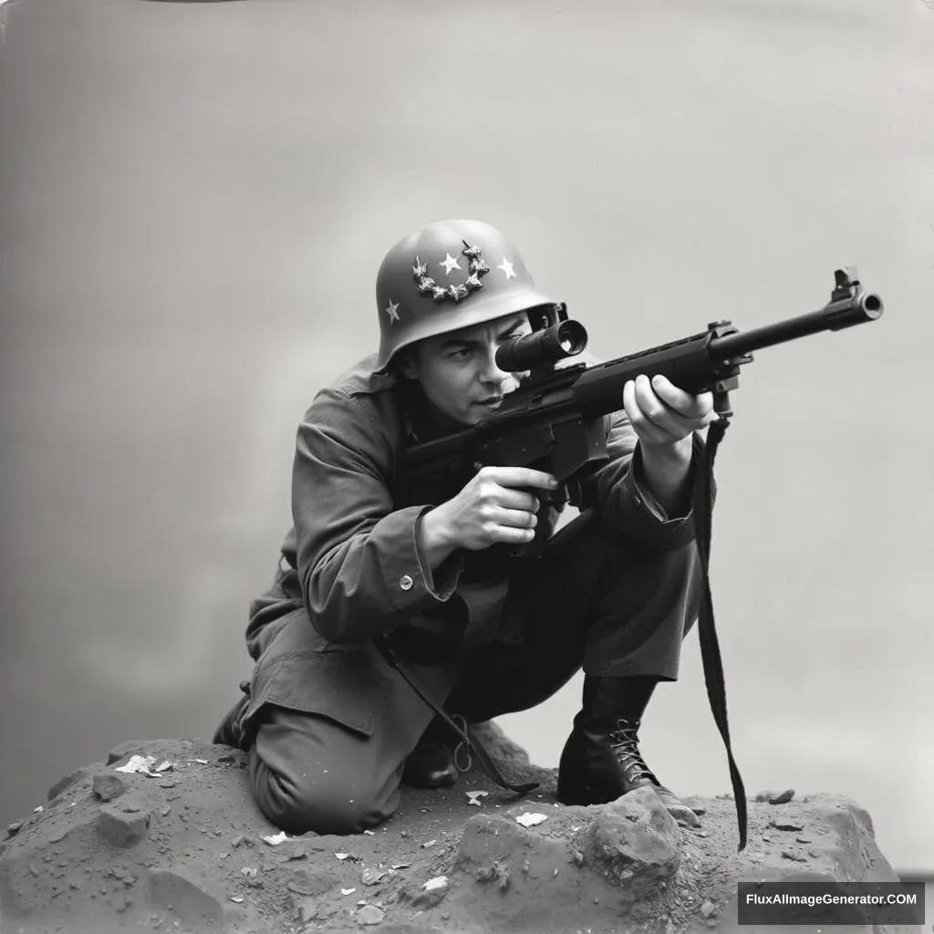 '1950 Korean War Sniper' - Image