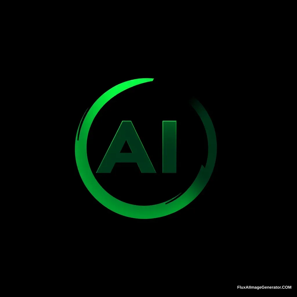 logo, future color, green, letters AI, company style, event - Image