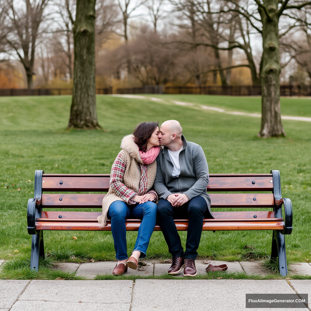 couple on a bench