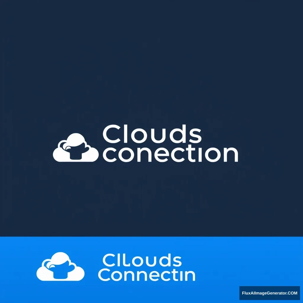 Design a Logo for Clouds Connection  
Clouds Connection is a platform that provides integrated cloud services, allowing access to multiple cloud services through this platform.  
The design should be simple and reflect a multi-cloud integration platform. - Image