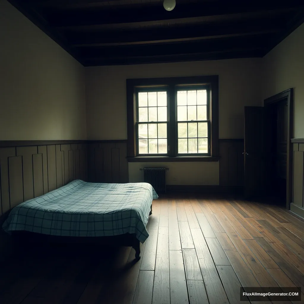 Old room, wooden floor.