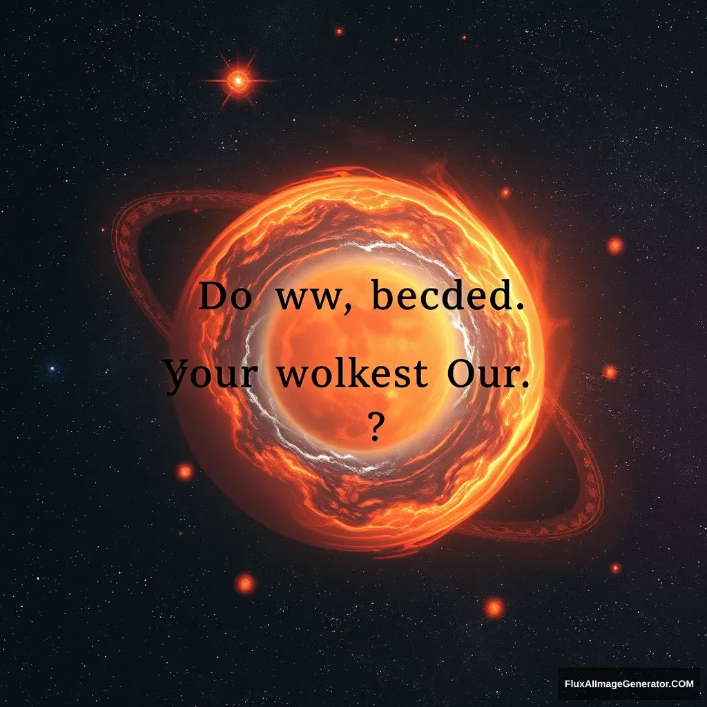 Text about who made our universe. - Image