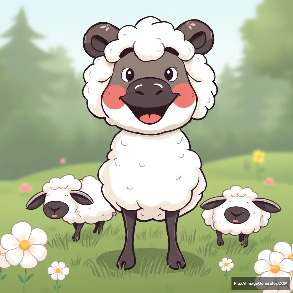 Happy Sheep - Image