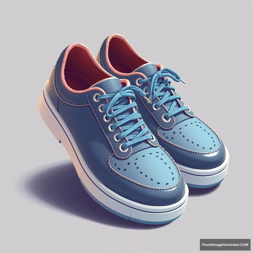 2d icon one pair shoes - Image